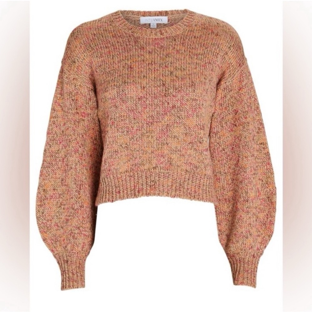 Intermix Salmon Pink Speckled Sweater, size M